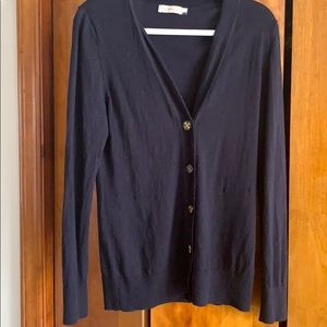 Tory Burch Navy Cardigan L